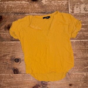Forever 21 Mustard Blouse